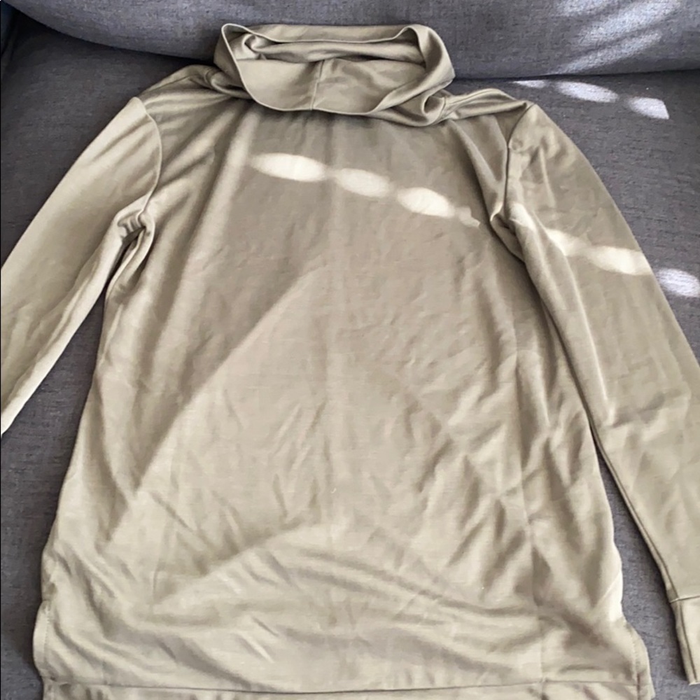 military green turtle neck